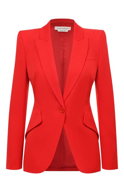 Женский шерстяной жакет ALEXANDER MCQUEEN, арт. 585442/QJAAC