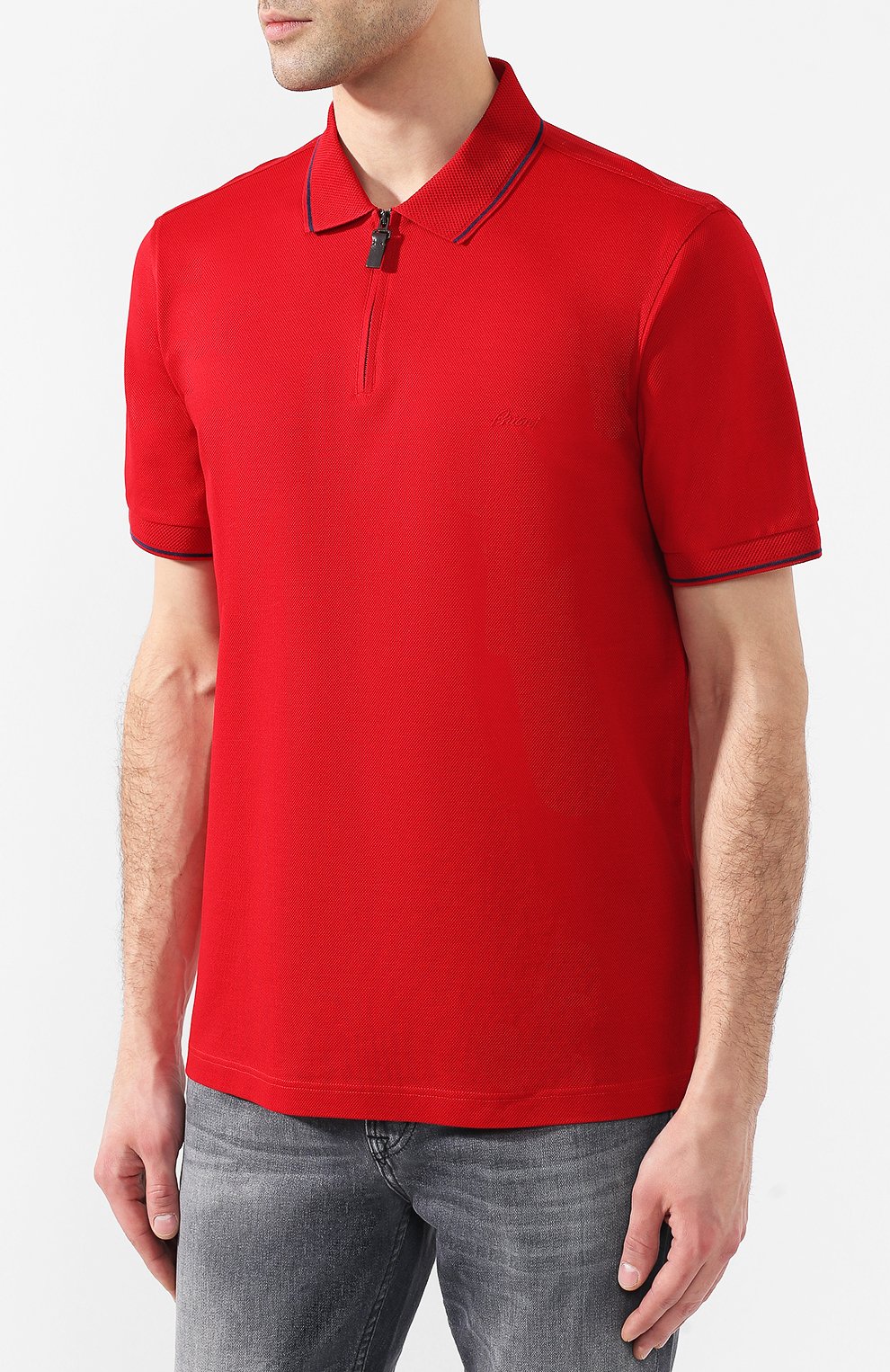 Хлопковое поло BRIONI, арт. UJ9S0L/P8621, фото 3