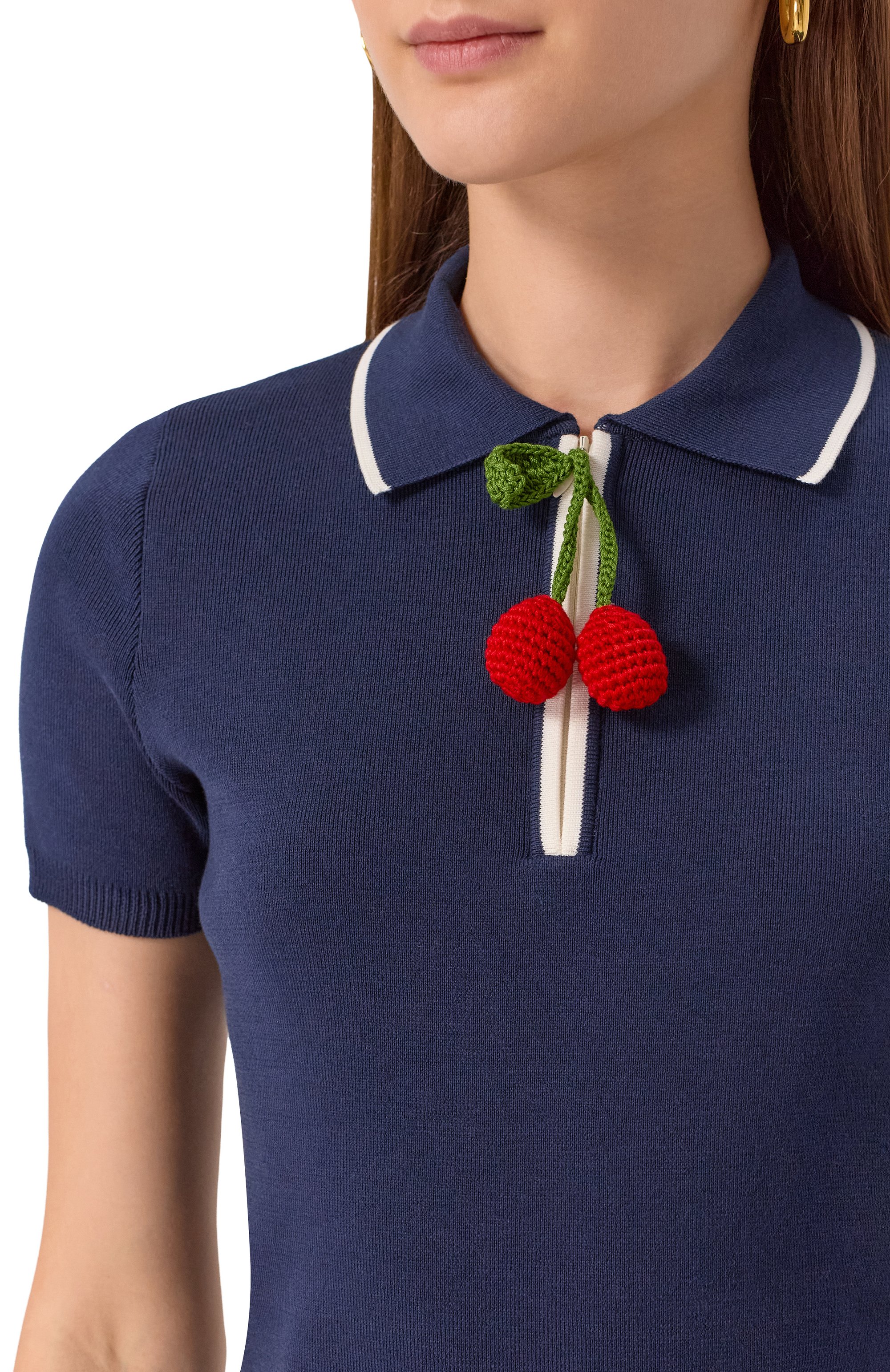 Хлопковое поло VALENTINO, арт. 7B3KC65F/9EQ, фото 5