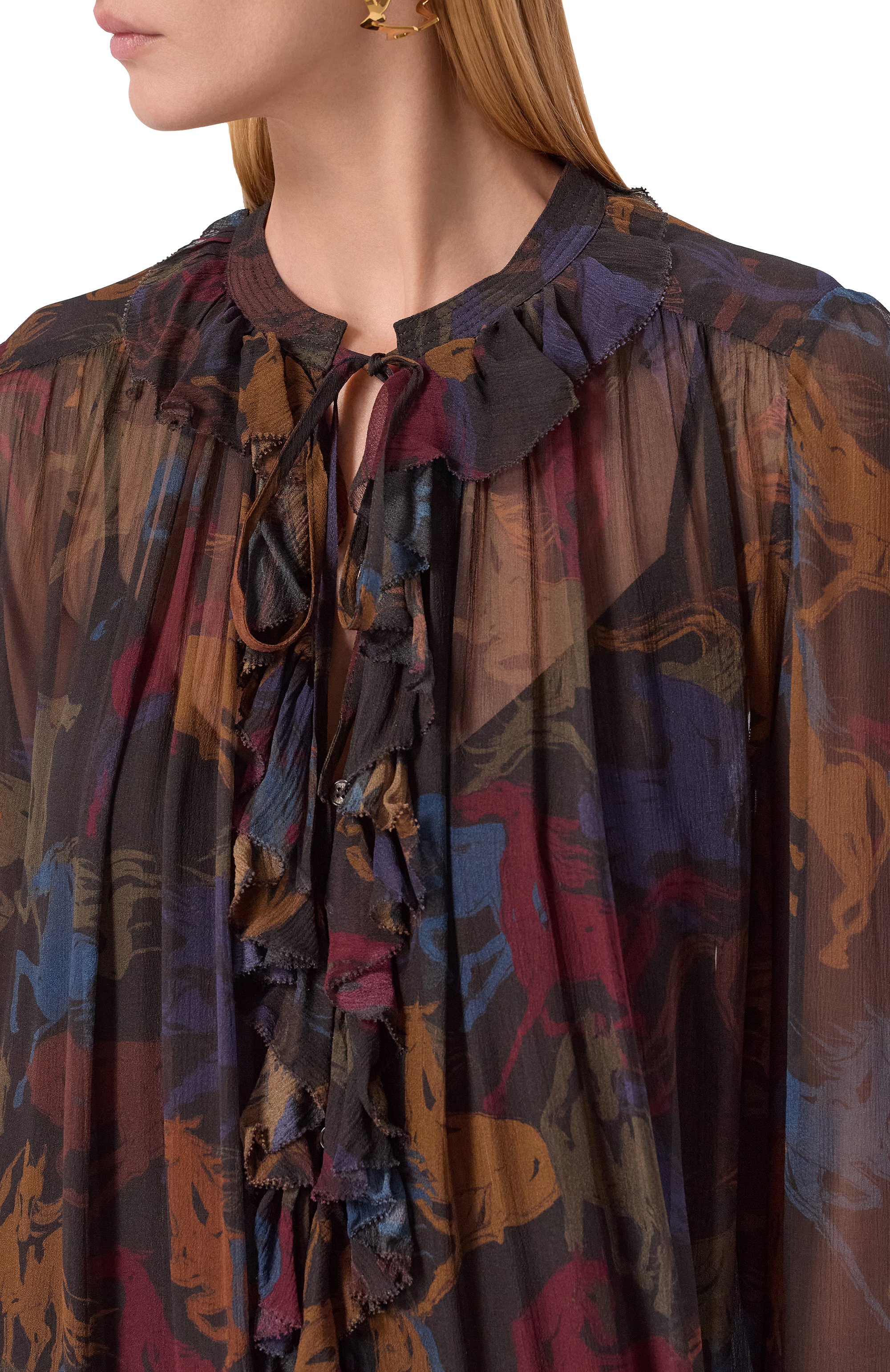 Платье из вискозы ZADIG AND VOLTAIRE, арт. WWDR02564, фото 4