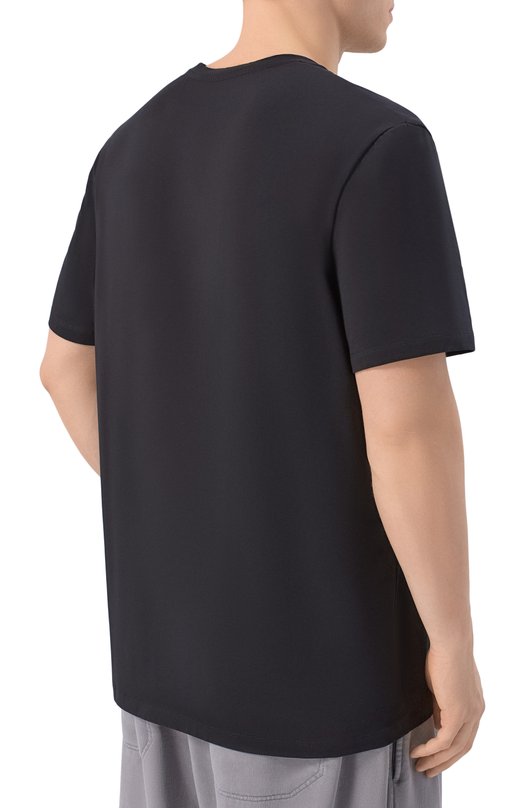 Хлопковая футболка 7 For All Mankind 7MR01237-BLK Чёрный  7MR01237-BLK Фото 4