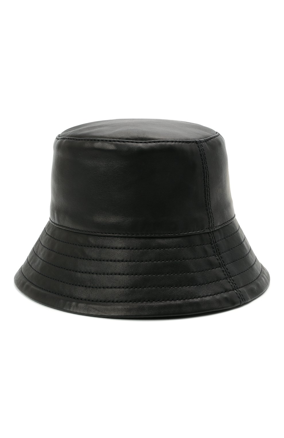 Кожаная панама BATS черного цвета по цене 22000 руб., арт. FW20/Z_010, фото 1 Кожаная панама BATS, арт. FW20/Z_010, фото 1