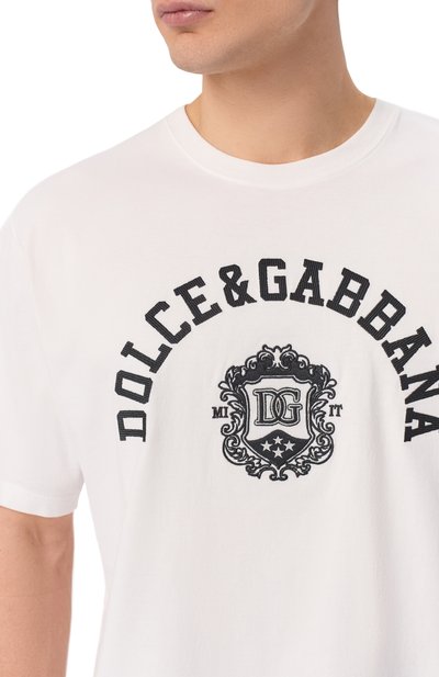 Хлопковая футболка DOLCE & GABBANA, арт. G8PN9Z/G7P0P, фото 5