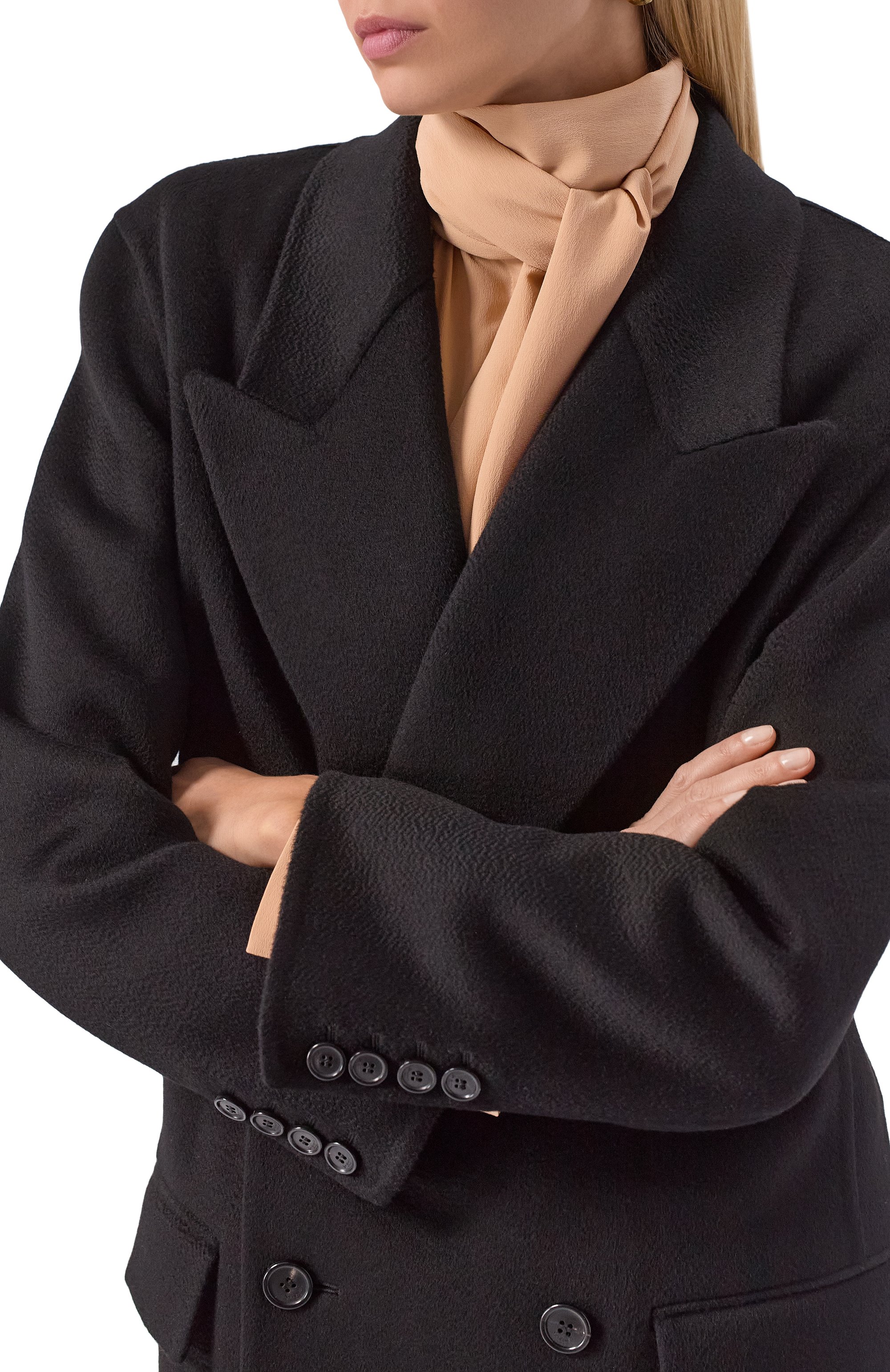 Кашемировое пальто SAINT LAURENT, арт. 835064/Y3J46, фото 5