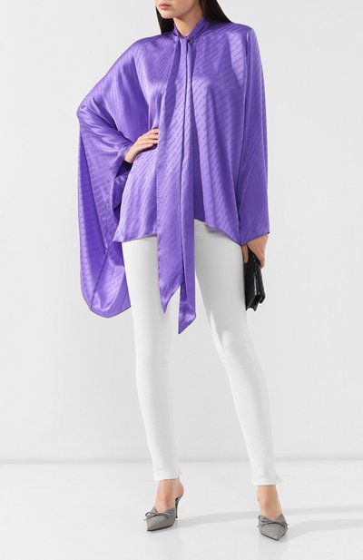 Шелковая блузка BALENCIAGA, арт. 582858/TAN06, фото 2