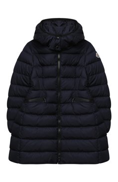 Детская пуховое пальто MONCLER темно-синего цвета, арт. F2-954-1C502-10-54155/4-6A | Фото 1 (Кросс-КТ: Зима; Девочки Кросс-КТ: Пуховик-верхняя одежда; Рукава: Длинные; Материал внешний: Синтетический материал; Региональные ограничения белый список (Axapta Mercury): RU; Материал сплава: Проставлено; Материал подклада: Синтетический материал; Драгоценные камни: Проставлено; Материал утеплителя: Пух и перо; Ростовка одежда: 4 года | 104 см, 6 лет | 116 см)