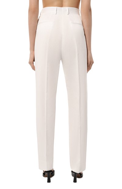 Хлопковые брюки DOLCE & GABBANA белого цвета по цене 87450 руб., арт. FTAM2T/FUFJR, фото 4 Хлопковые брюки DOLCE & GABBANA, арт. FTAM2T/FUFJR, фото 4