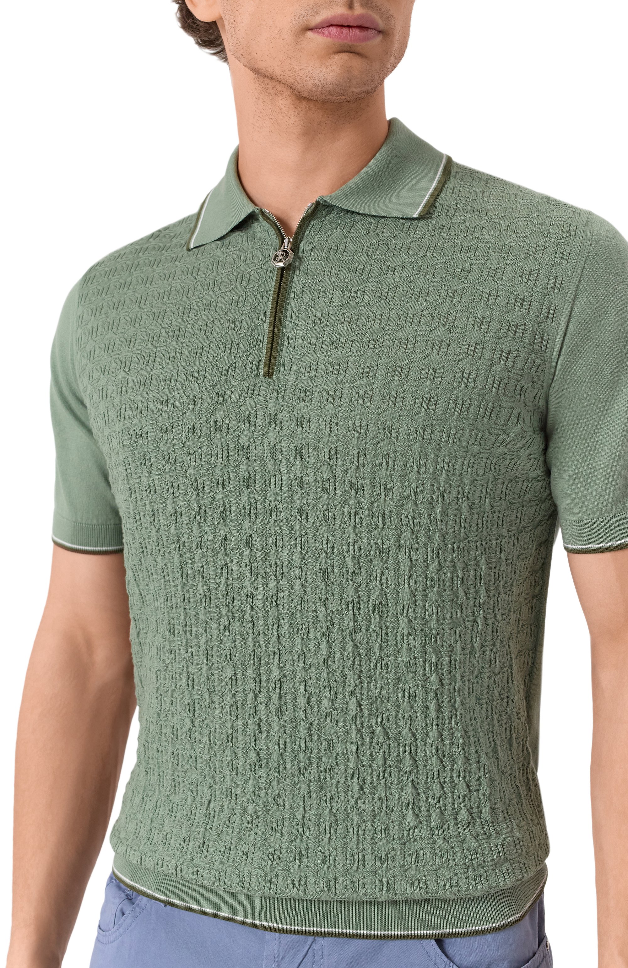 Хлопковое поло STEFANO RICCI, арт. K212032P31/F25297, фото 5