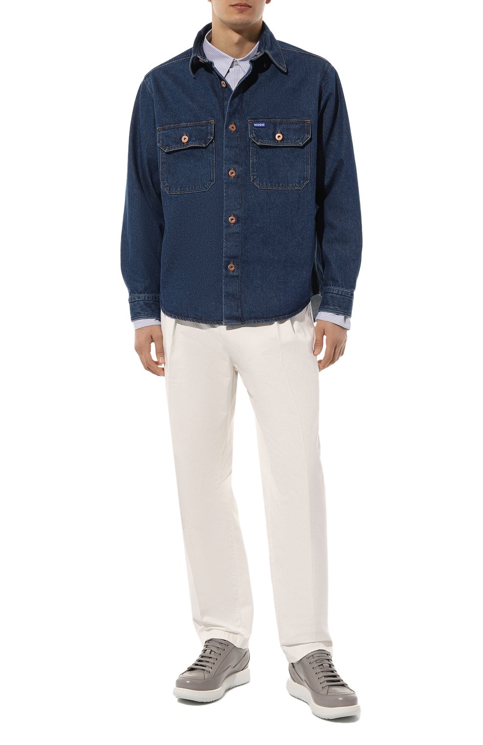 Кожаные кроссовки GIORGIO ARMANI, арт. X2C669/XF294, фото 2