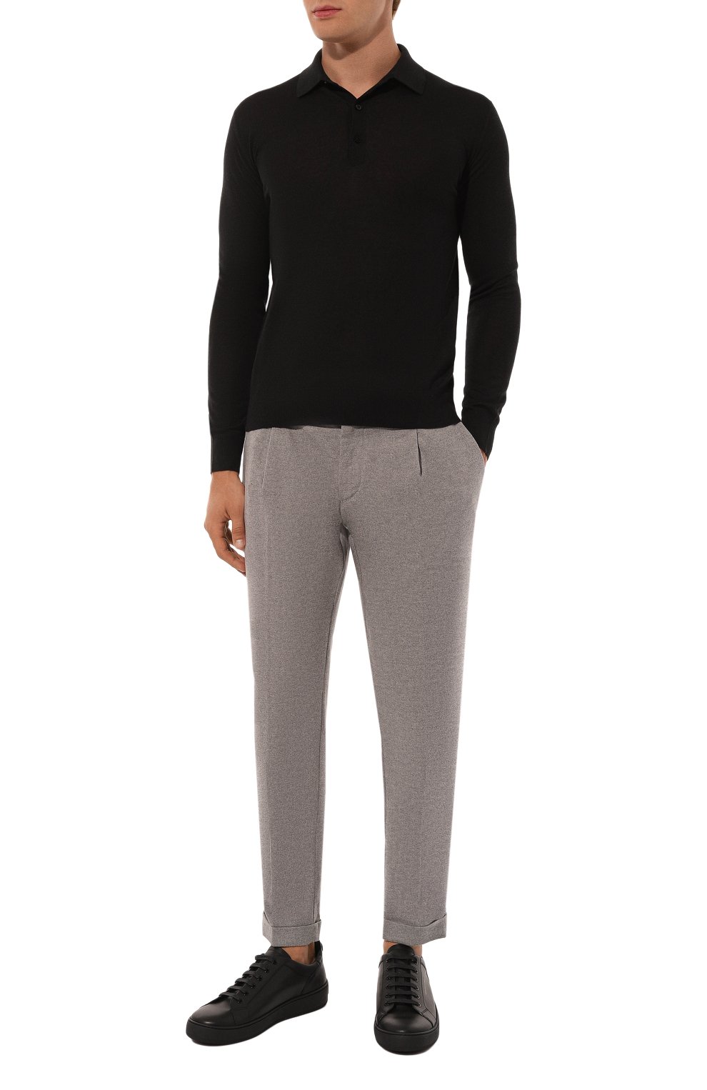 Кожаные кеды SERGIO ROSSI, арт. B05810-MMV305, фото 2