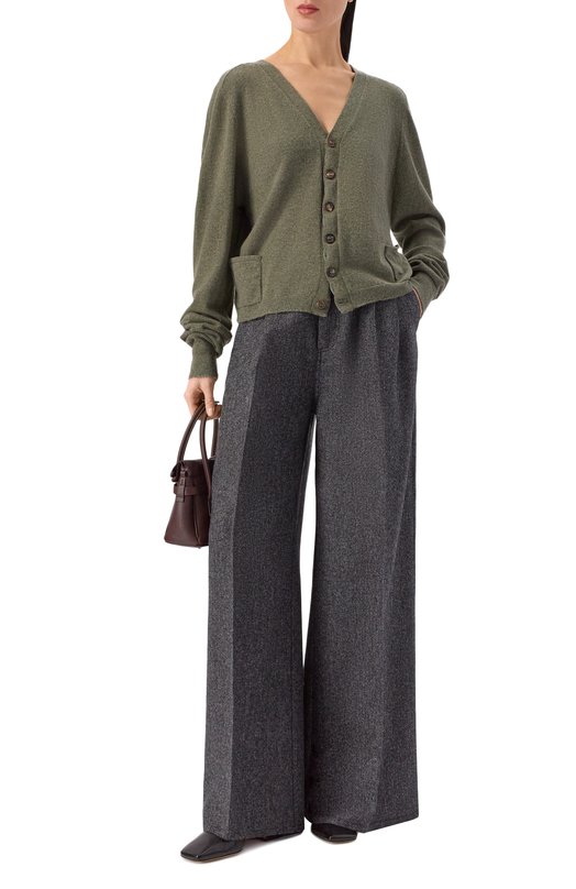 Шерстяной кардиган Maison Margiela S29HP0040/M13178 Зелёный  S29HP0040/M13178 Фото 2