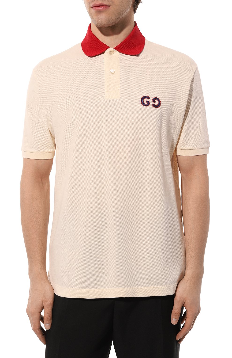 Хлопковое поло GUCCI, арт. 574086 XJA6C, фото 3