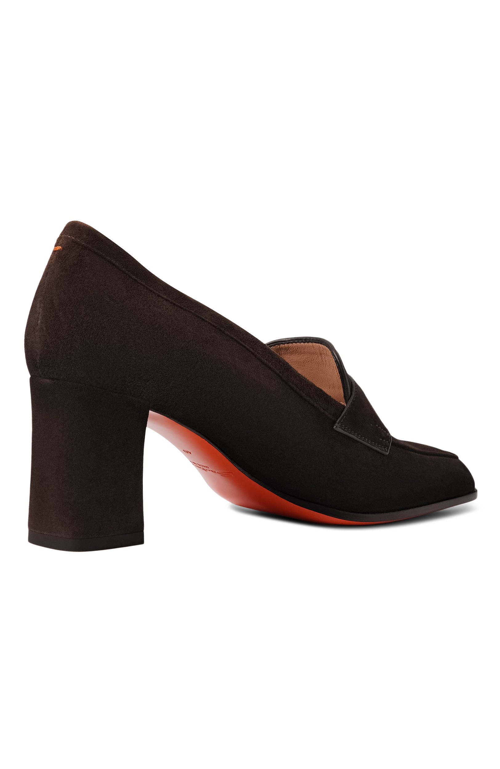 Замшевые туфли SANTONI темно-коричневого цвета по цене 112000 руб., арт. WD0G72446HI2NAEA, фото 5 Замшевые туфли SANTONI, арт. WD0G72446HI2NAEA, фото 5
