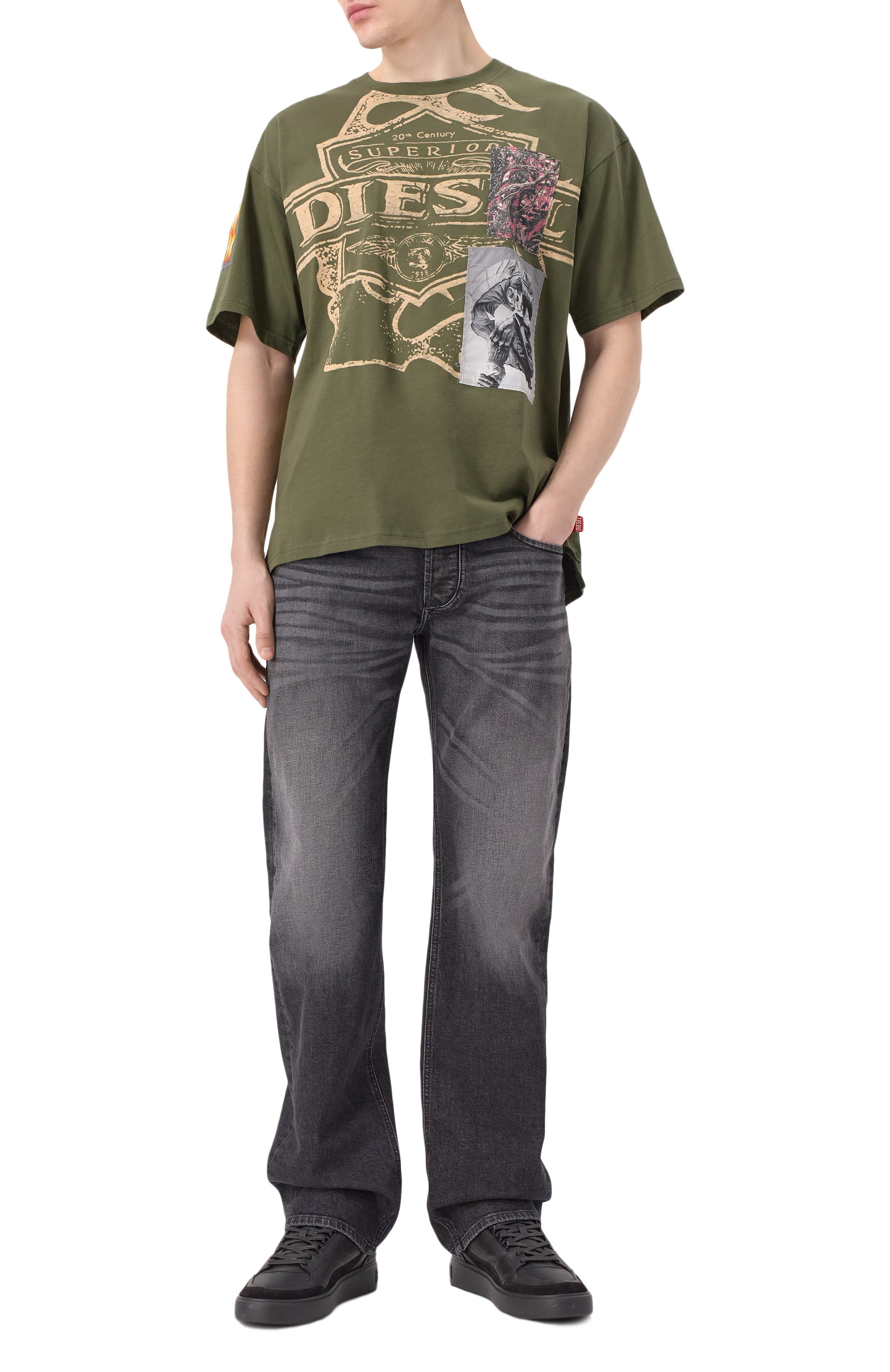 Джинсы 1985 larkee DIESEL темно-серого цвета по цене 16700 руб., арт. 00C06Q/09L52, фото 2 Джинсы 1985 larkee DIESEL, арт. 00C06Q/09L52, фото 2