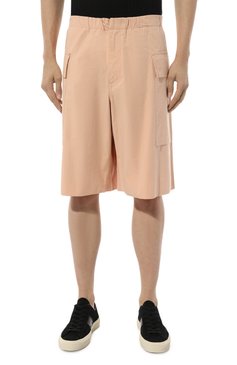 Мужские хлопковые шорты JIL SANDER розового цвета, арт. J47KA0210/J45127 | Фото 3 (Силуэт М (брюки): Карго; Случай: Повседневный; Длина Шорты М: Ниже колена; Материал сплава: Проставлено; Материал внешний: Хлопок; Стили: Спорт-шик; Драгоценные камни: Проставлено)