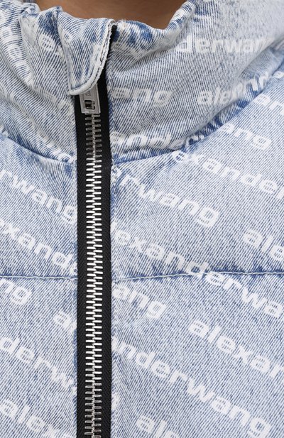 Джинсовый пуховик ALEXANDER WANG голубого цвета по цене 66700 руб., арт. 4DC1212900, фото 5 Джинсовый пуховик ALEXANDER WANG, арт. 4DC1212900, фото 5