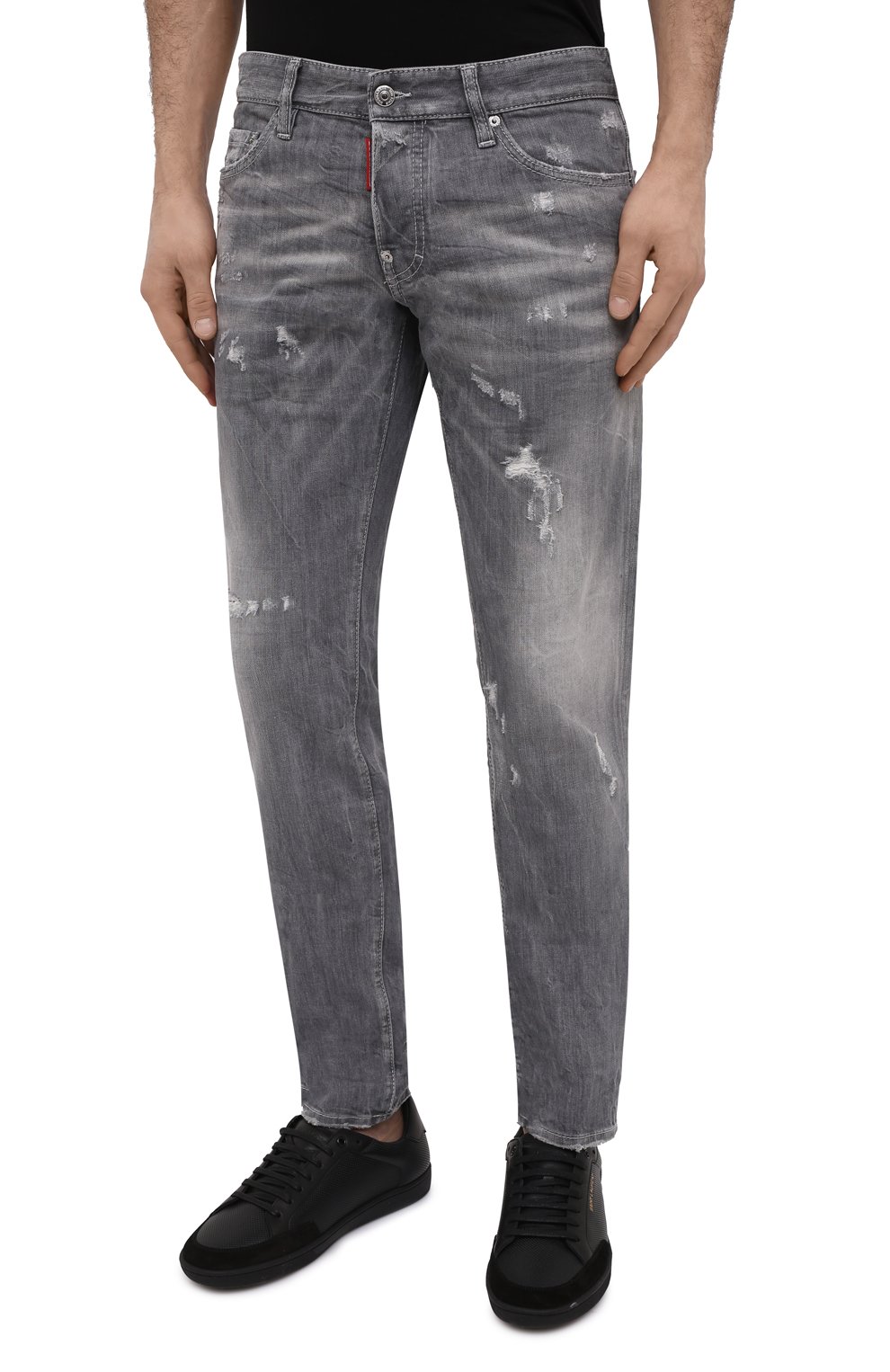 Джинсы DSQUARED2 серого цвета по цене 47000 руб., арт. S74LB0866/S30260, фото 3 Джинсы DSQUARED2, арт. S74LB0866/S30260, фото 3