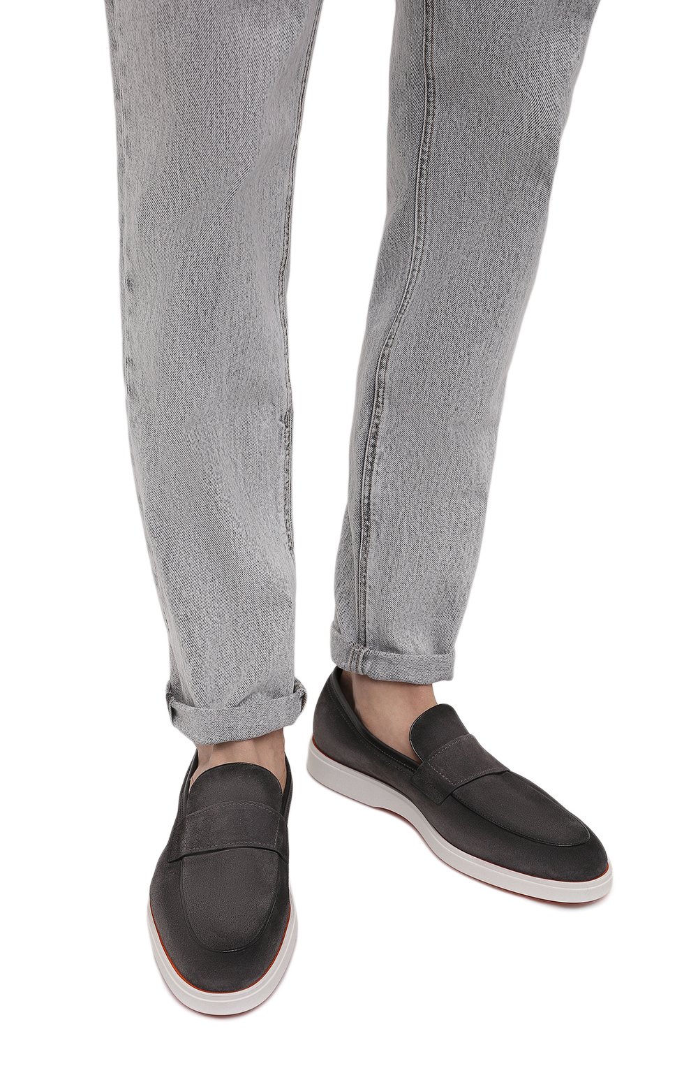 Замшевые лоферы SANTONI, арт. MGDG17101BARBGEXG62, фото 3