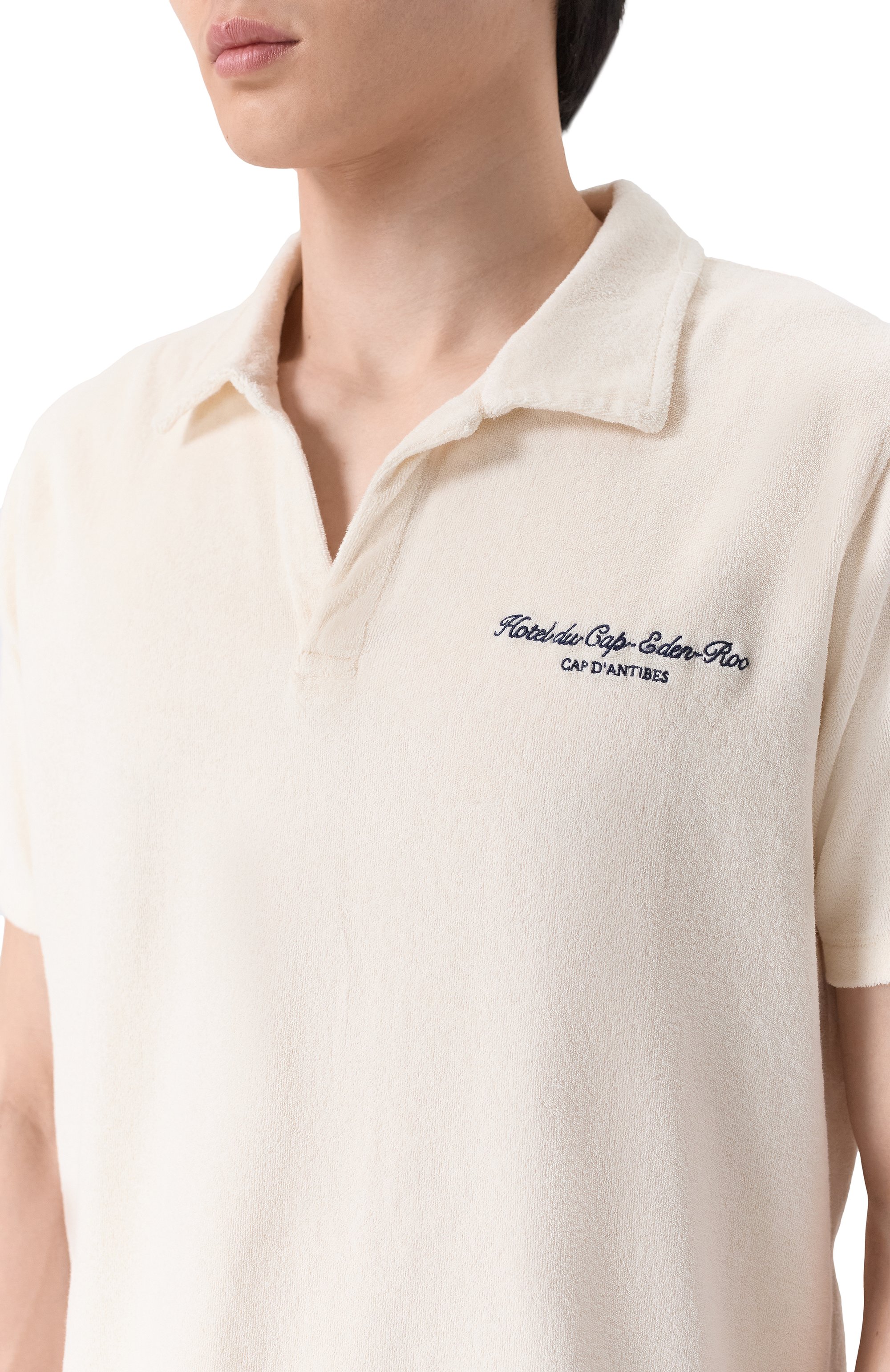 Хлопковое поло sporty & rich х hotel du cap-eden-roc SPORTY AND RICH, арт. T003260673CR01_001, фото 5