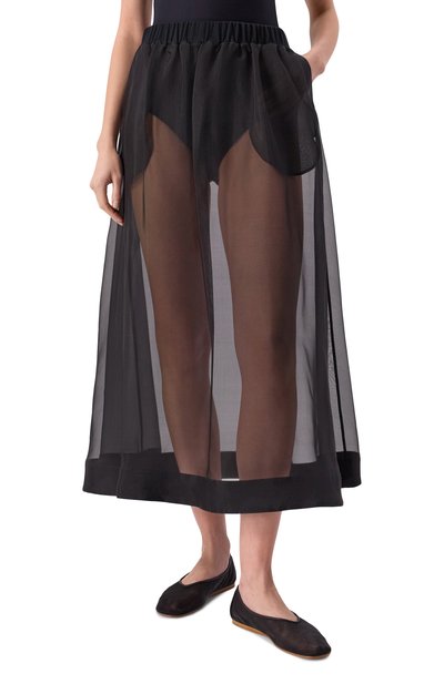 Юбка из шелка и хлопка MIDGARD PARIS, арт. SK8-SK-BK, фото 3