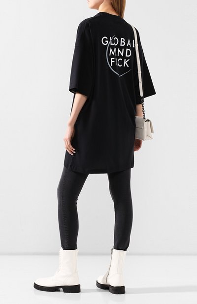 Хлопковая футболка VETEMENTS, арт. SS20TR299 1618/W/BLACK, фото 2