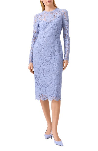 Платье из вискозы и хлопка DOLCE & GABBANA, арт. F6M0DT/HLM7L, фото 3