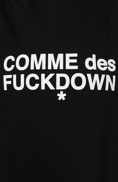 Хлопковое платье COMME DES FUCKDOWN черного цвета по цене 9920 руб., арт. CFABW00013, фото 5 Хлопковое платье COMME DES FUCKDOWN, арт. CFABW00013, фото 5