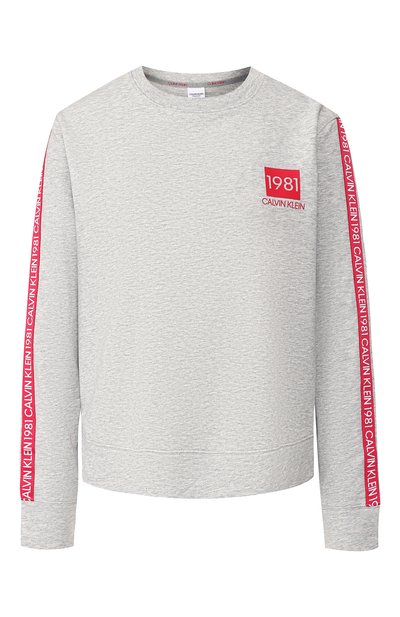 Хлопковый свитшот CALVIN KLEIN, арт. QS6320E, фото 1