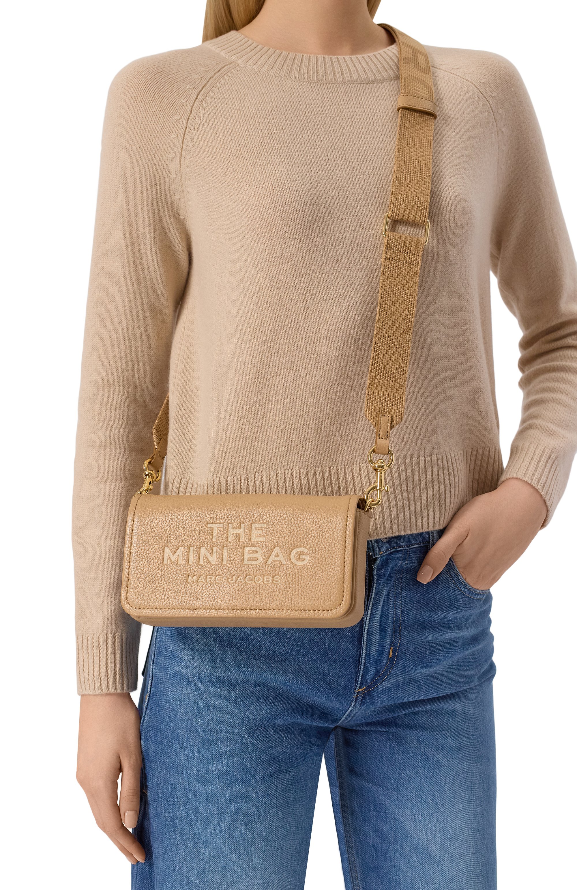 Сумка the mini bag MARC JACOBS (THE) бежевого цвета по цене 31950 руб., арт. 2S4SMN080S02, фото 2 Сумка the mini bag MARC JACOBS (THE), арт. 2S4SMN080S02, фото 2