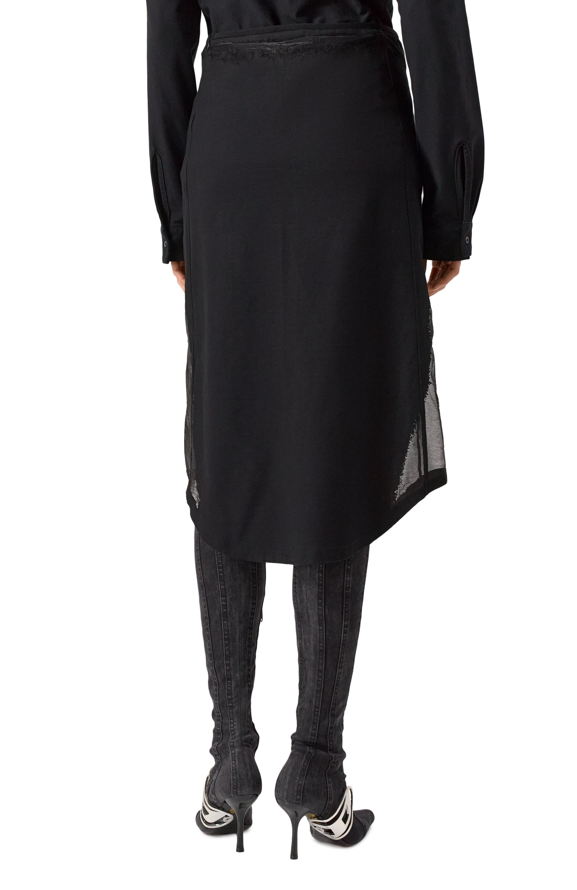 Хлопковая юбка DIESEL, арт. A16497/0SHAY, фото 4