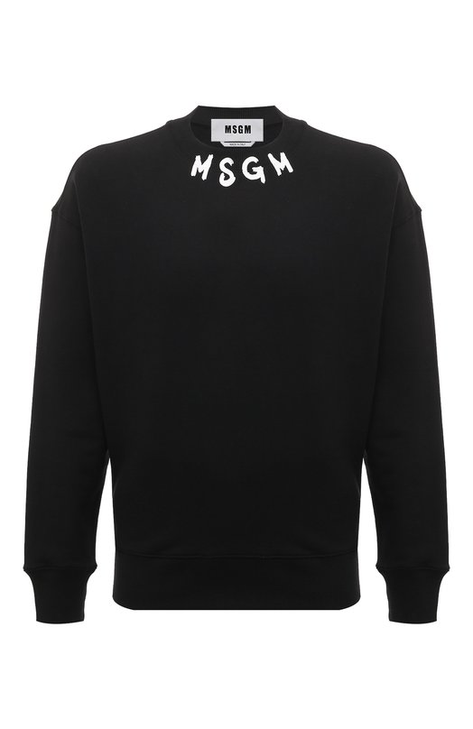 

Хлопковый свитшот MSGM, Чёрный