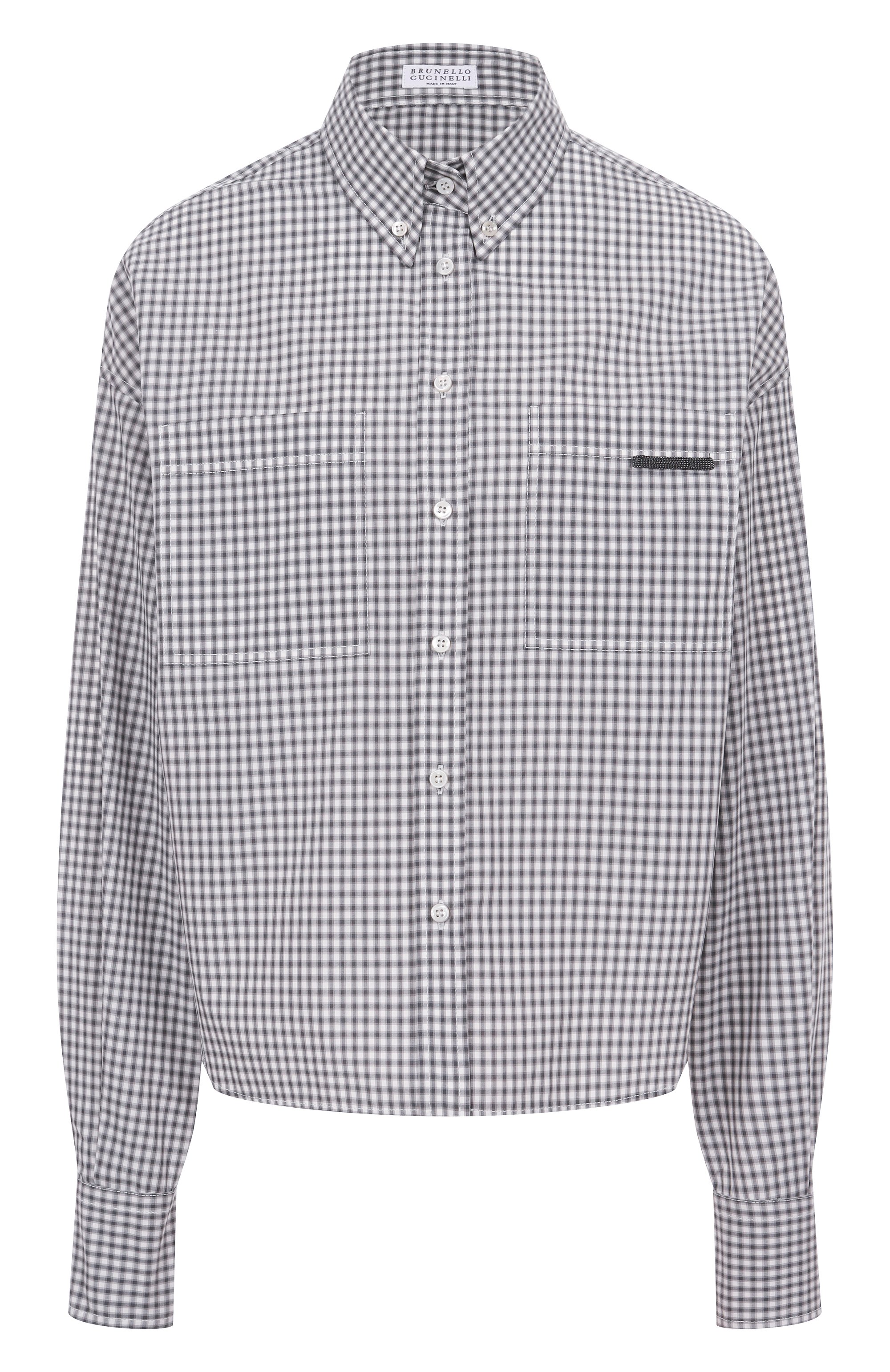 Хлопковая рубашка BRUNELLO CUCINELLI, арт. MP793NB206, фото 1