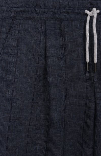 Брюки из шерсти и льна BRUNELLO CUCINELLI, арт. BR484P503C, фото 3
