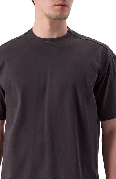 Хлопковая футболка BOSS ORANGE, арт. 50521805, фото 5