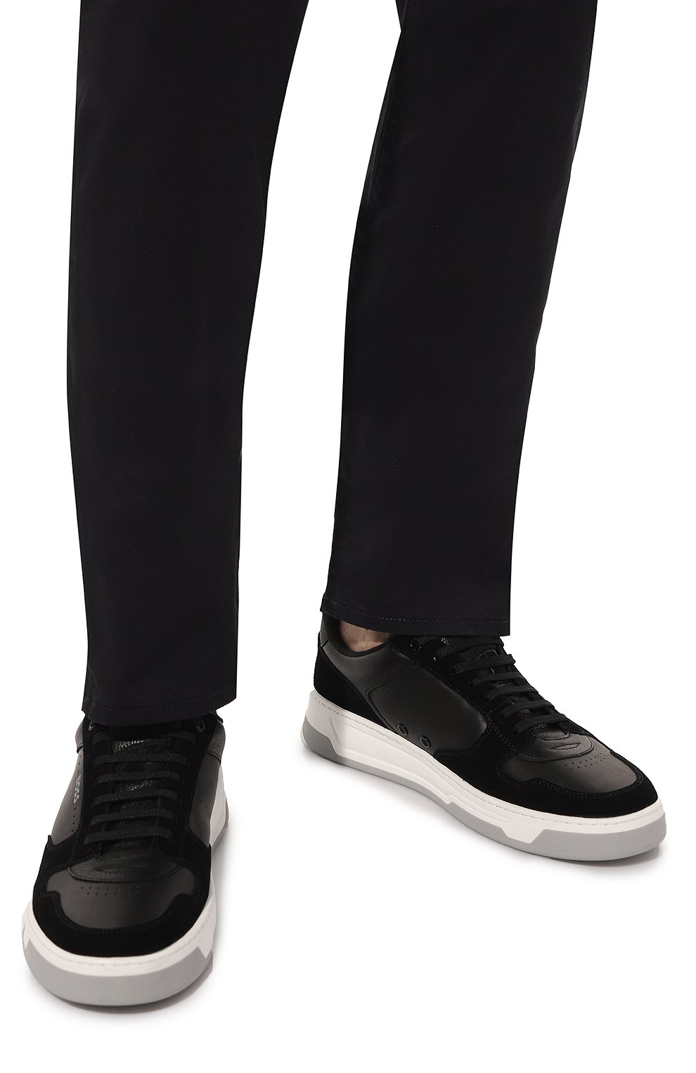 Комбинированные кроссовки BOSS, арт. 50493208, фото 3