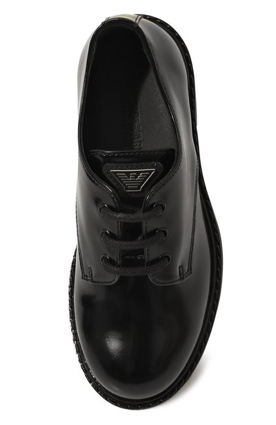 Дерби EMPORIO ARMANI черного цвета по цене 28900 руб., арт. XYC008/XCC77, фото 4 Дерби EMPORIO ARMANI, арт. XYC008/XCC77, фото 4
