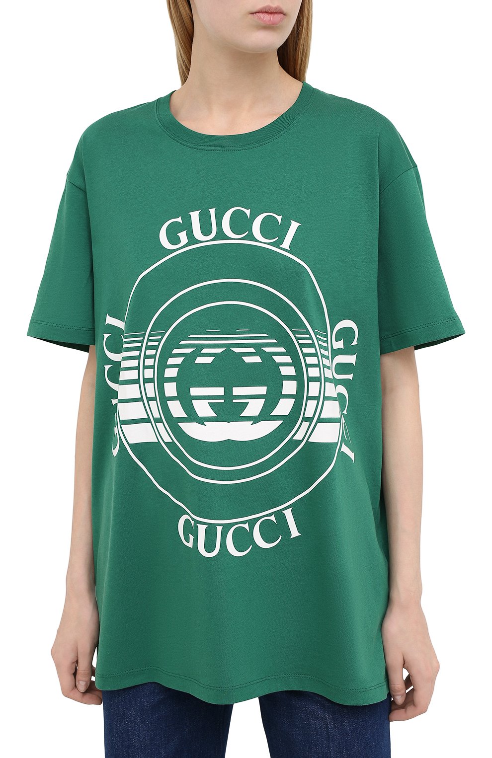 Хлопковая футболка GUCCI, арт. 615044/XJCQ8, фото 3