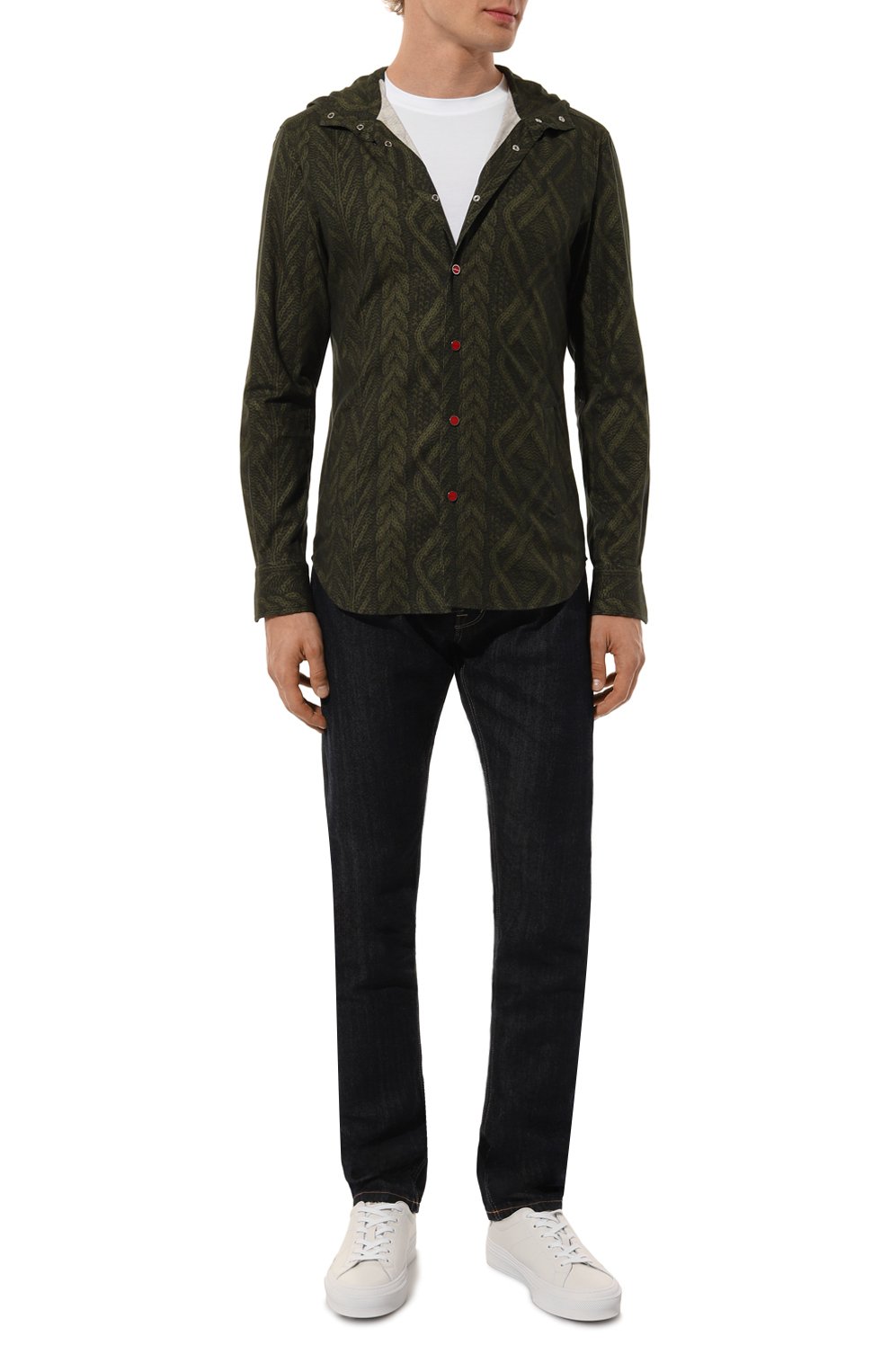 Хлопковая рубашка KITON, арт. UMCMARH0908507, фото 2