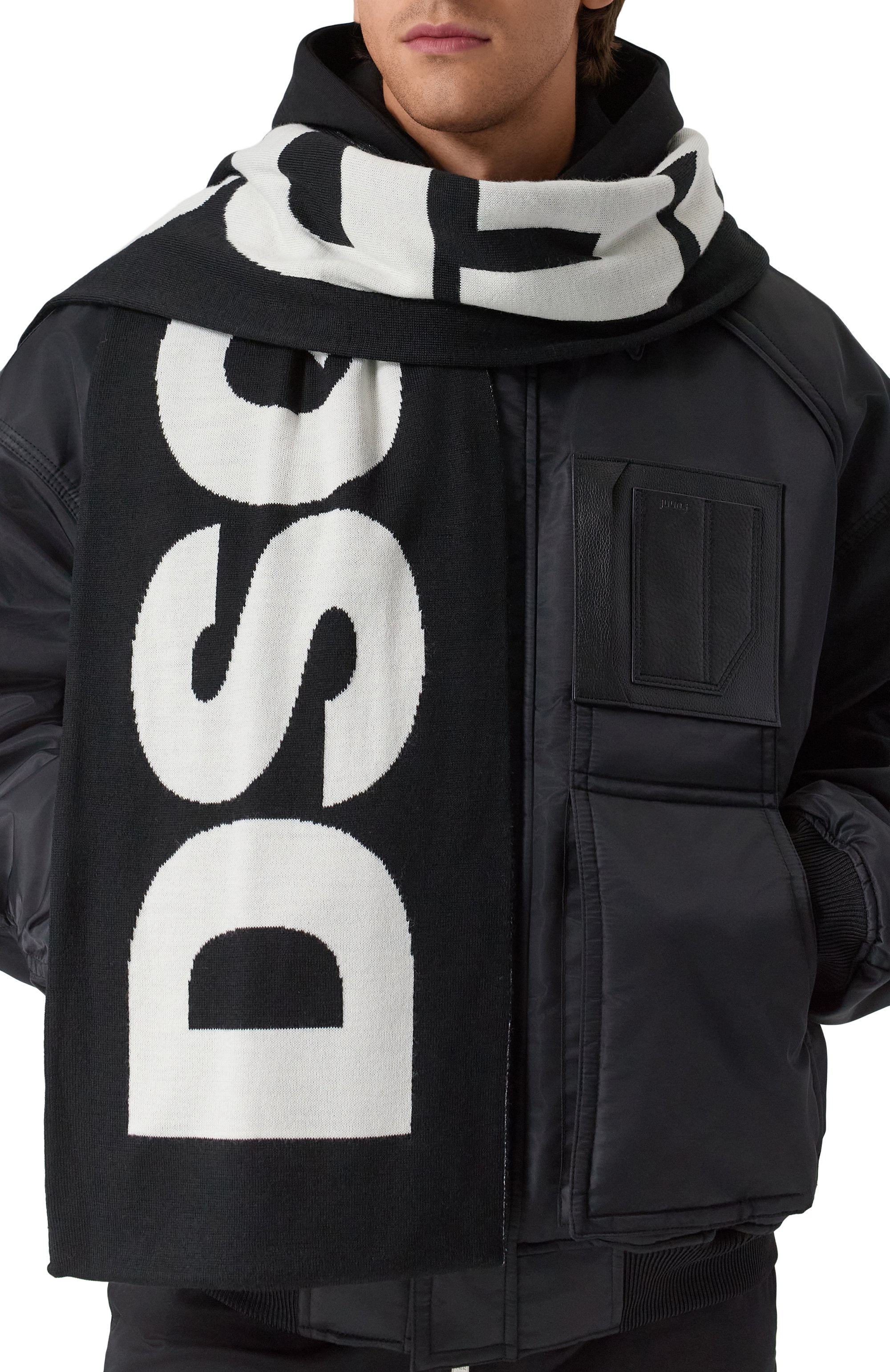 Шерстяной шарф DSQUARED2, арт. KNM0201/01W05506, фото 2