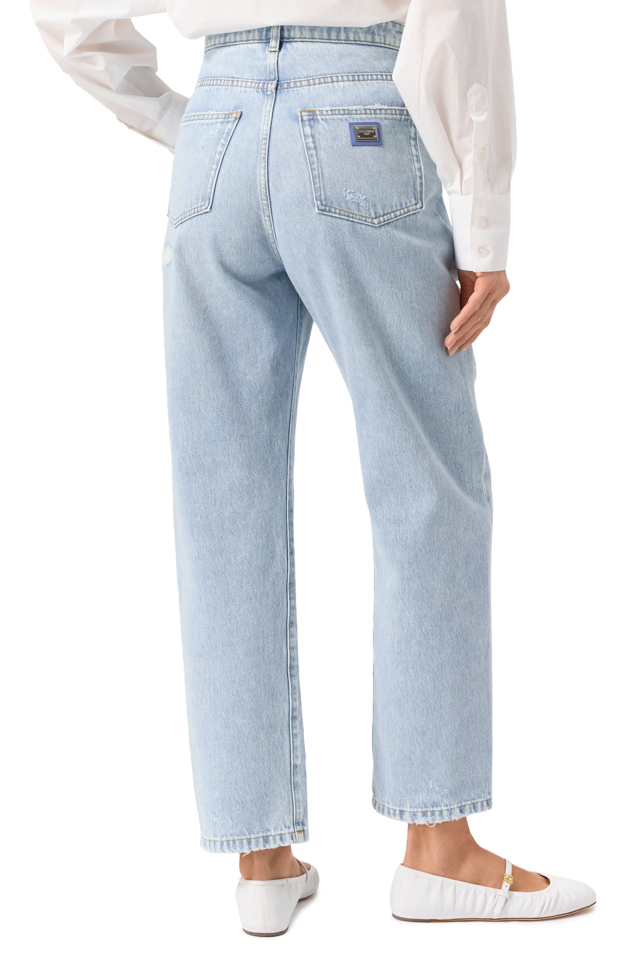 Джинсы DOLCE & GABBANA голубого цвета по цене 106500 руб., арт. FTC7CD/G8LV9, фото 4 Джинсы DOLCE & GABBANA, арт. FTC7CD/G8LV9, фото 4