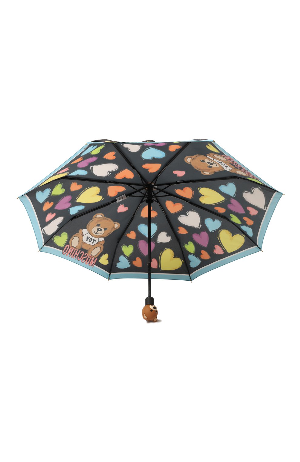 Складной зонт MOSCHINO черного цвета по цене 11150 руб., арт. 8587 0PENCL0SE, фото 3 Складной зонт MOSCHINO, арт. 8587 0PENCL0SE, фото 3