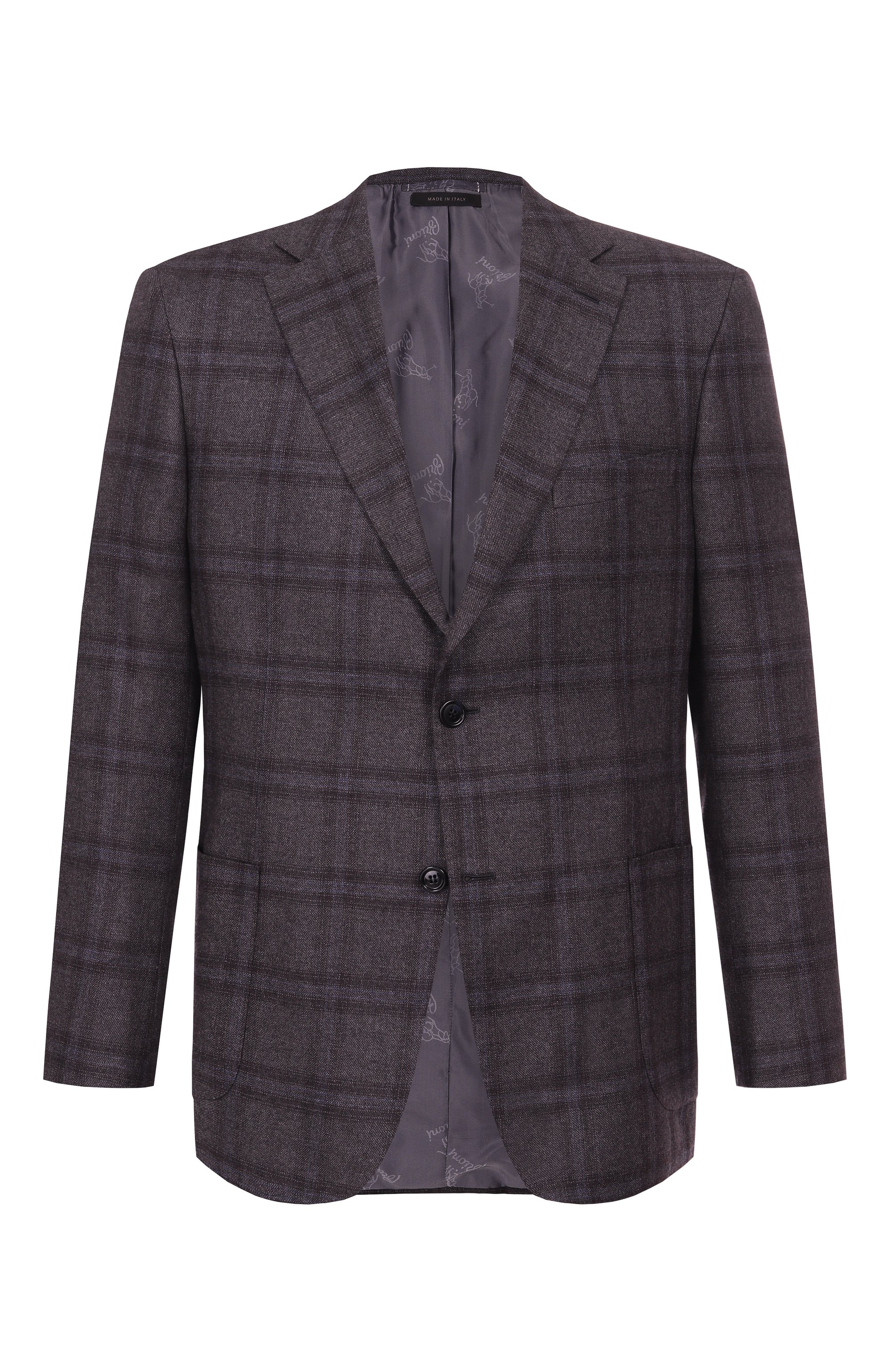Пиджак из шелка и кашемира BRIONI темно-серого цвета по цене 797500 руб., арт. RG0D0L/0D405, фото 1 Пиджак из шелка и кашемира BRIONI, арт. RG0D0L/0D405, фото 1