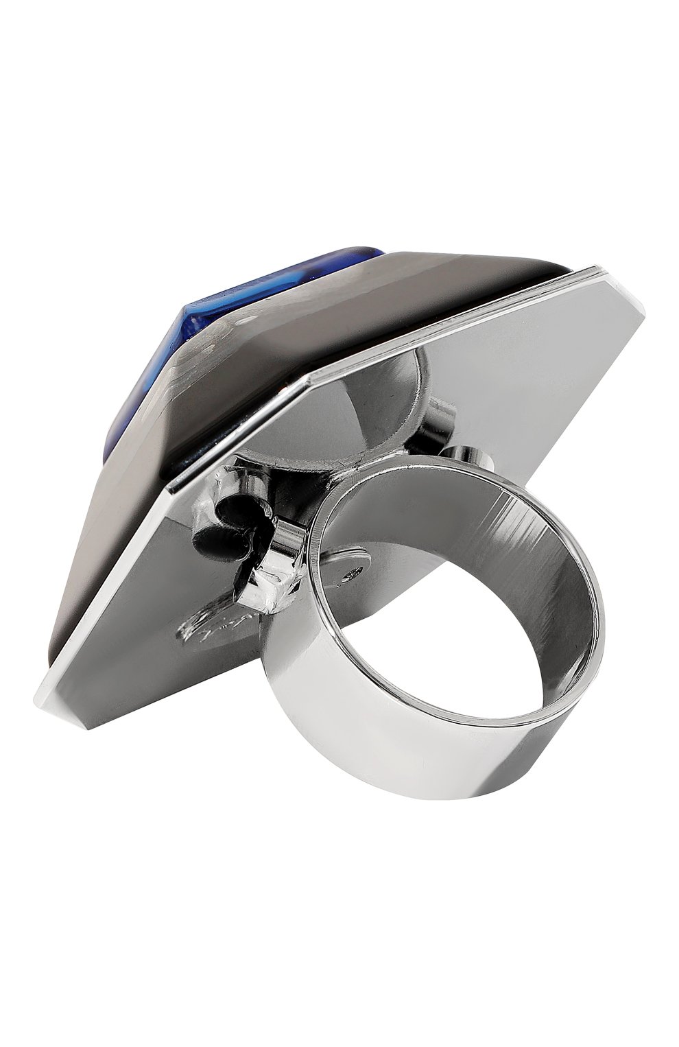 Кольцо GIORGIO ARMANI синего цвета по цене 79950 руб., арт. 61M710 2F070, фото 3 Кольцо GIORGIO ARMANI, арт. 61M710 2F070, фото 3