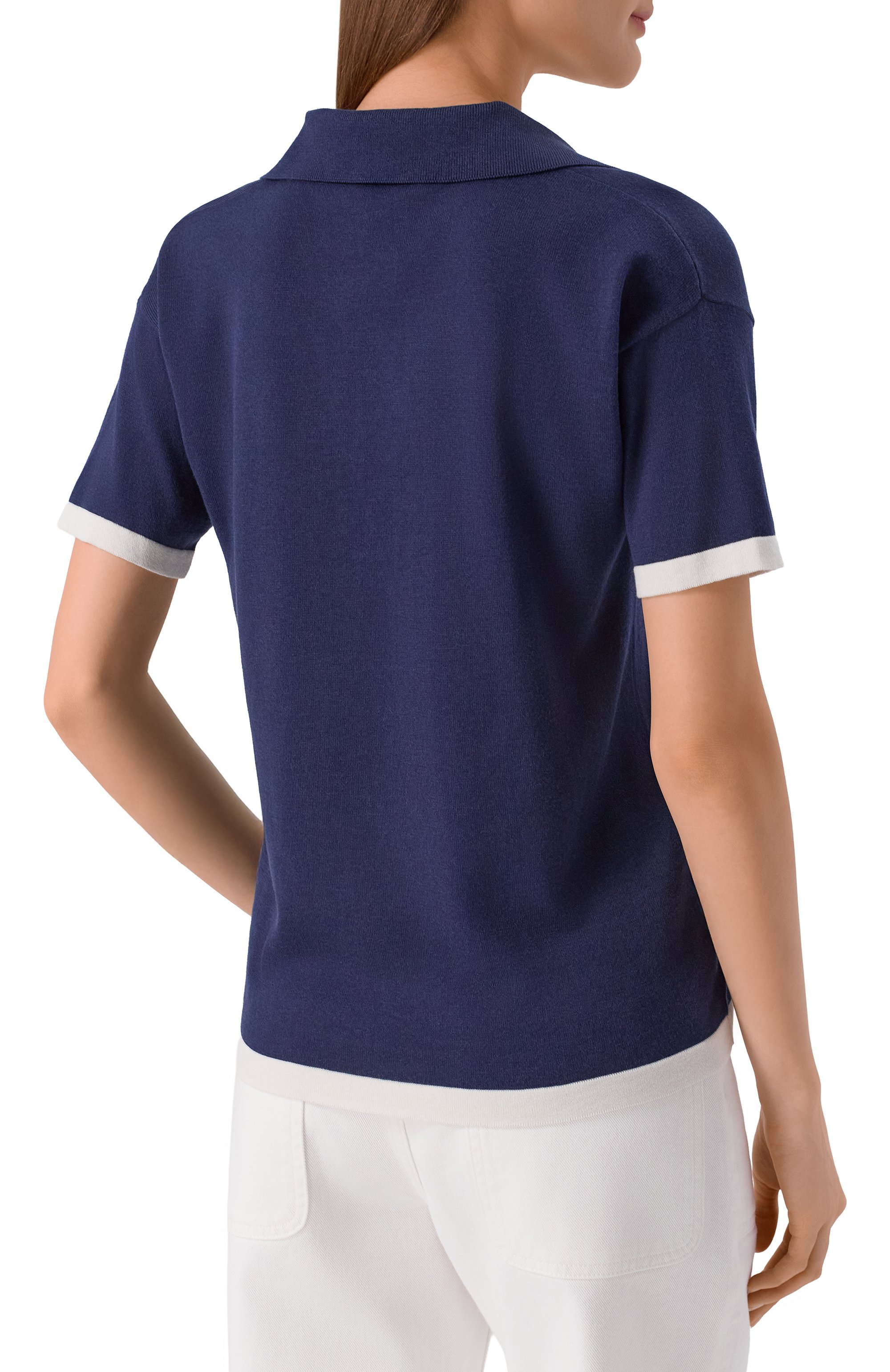 Поло из шелка и хлопка MVST, арт. WS61-612MU, фото 4