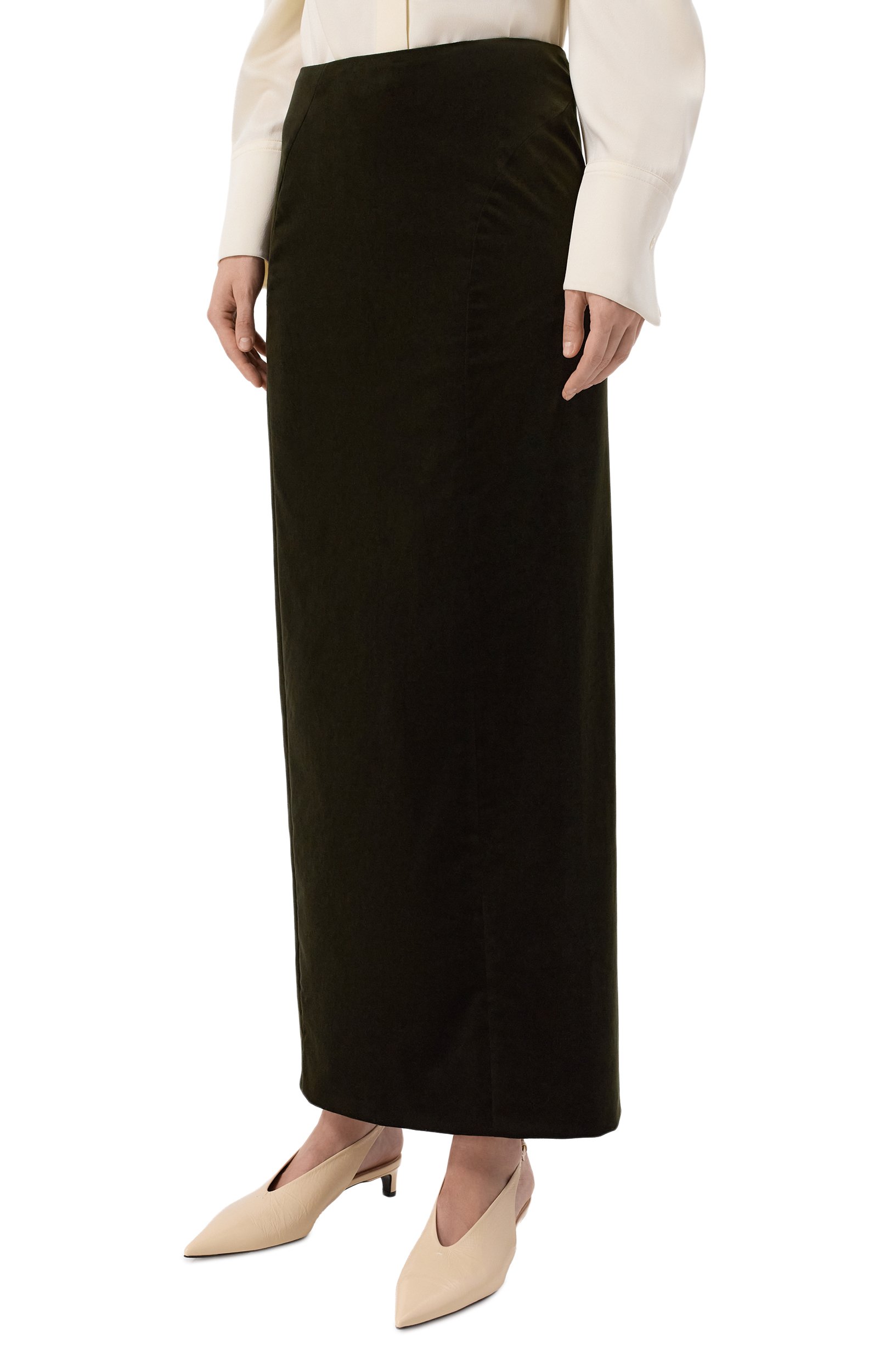 Хлопковая юбка JIL SANDER, арт. J02MA0396/J45370, фото 3