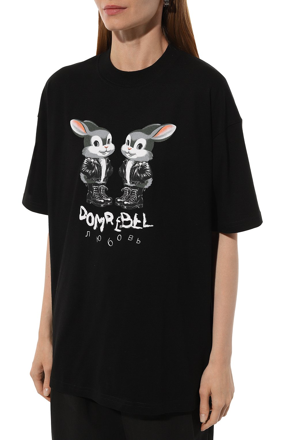 Хлопковая футболка DOMREBEL, арт. MISSCHIEF/T-SHIRT, фото 3