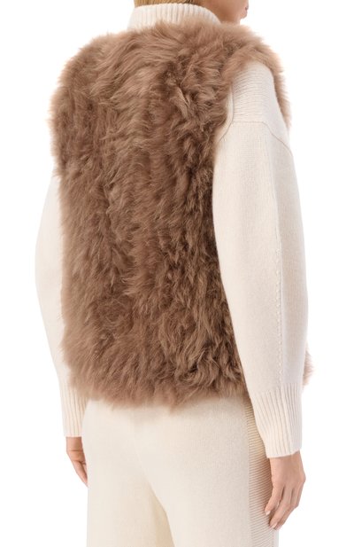 Двусторонний жилет из козы MANZONI24, арт. 25M1522R-CFENY, фото 4