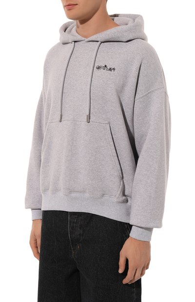 Хлопковое худи OFF-WHITE, арт. 0MBB085F24FLE008, фото 3