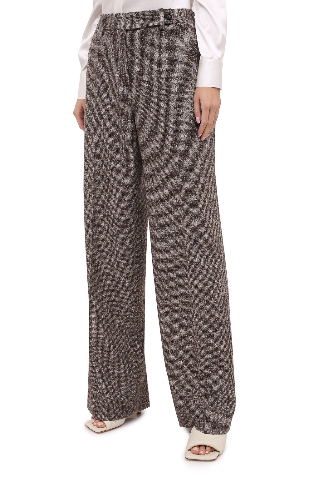 Брюки из шерсти и шелка KITON серого цвета по цене 134000 руб., арт. D48109K05T09, фото 4 Брюки из шерсти и шелка KITON, арт. D48109K05T09, фото 4