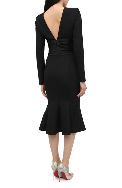 Шерстяное платье ALEXANDRE VAUTHIER черного цвета по цене 278000 руб., арт. 204DR1361 0193-1106, фото 4 Шерстяное платье ALEXANDRE VAUTHIER, арт. 204DR1361 0193-1106, фото 4